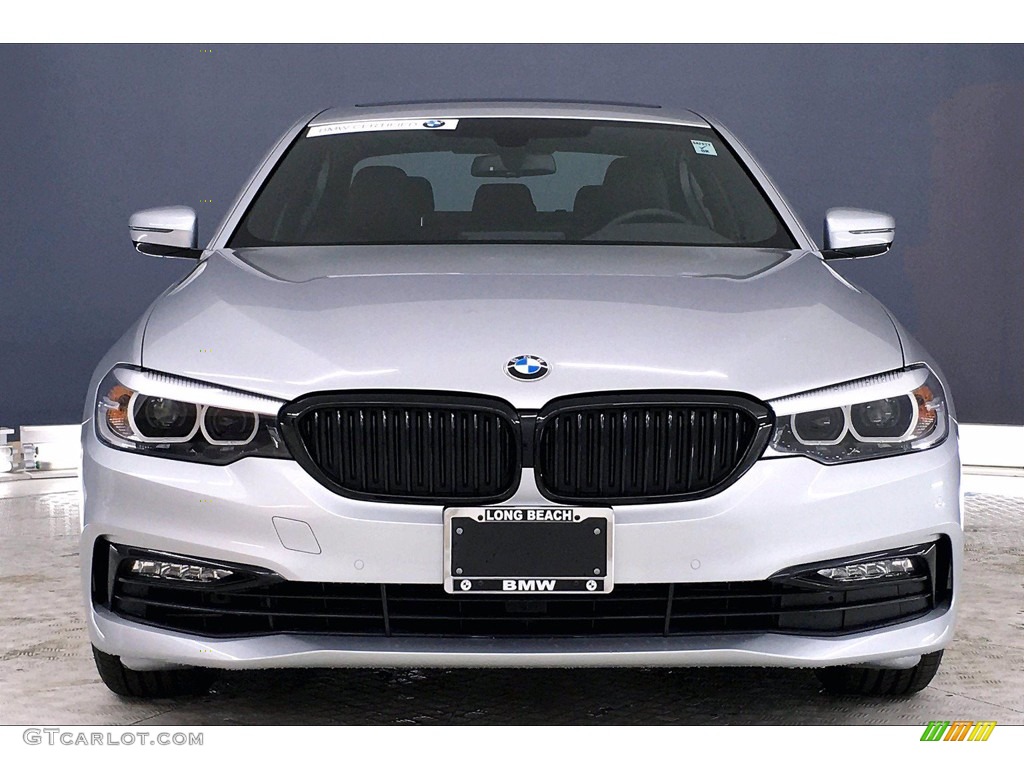 2017 5 Series 530i Sedan - Glacier Silver Metallic / Black photo #2