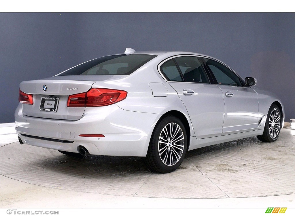 2017 5 Series 530i Sedan - Glacier Silver Metallic / Black photo #13