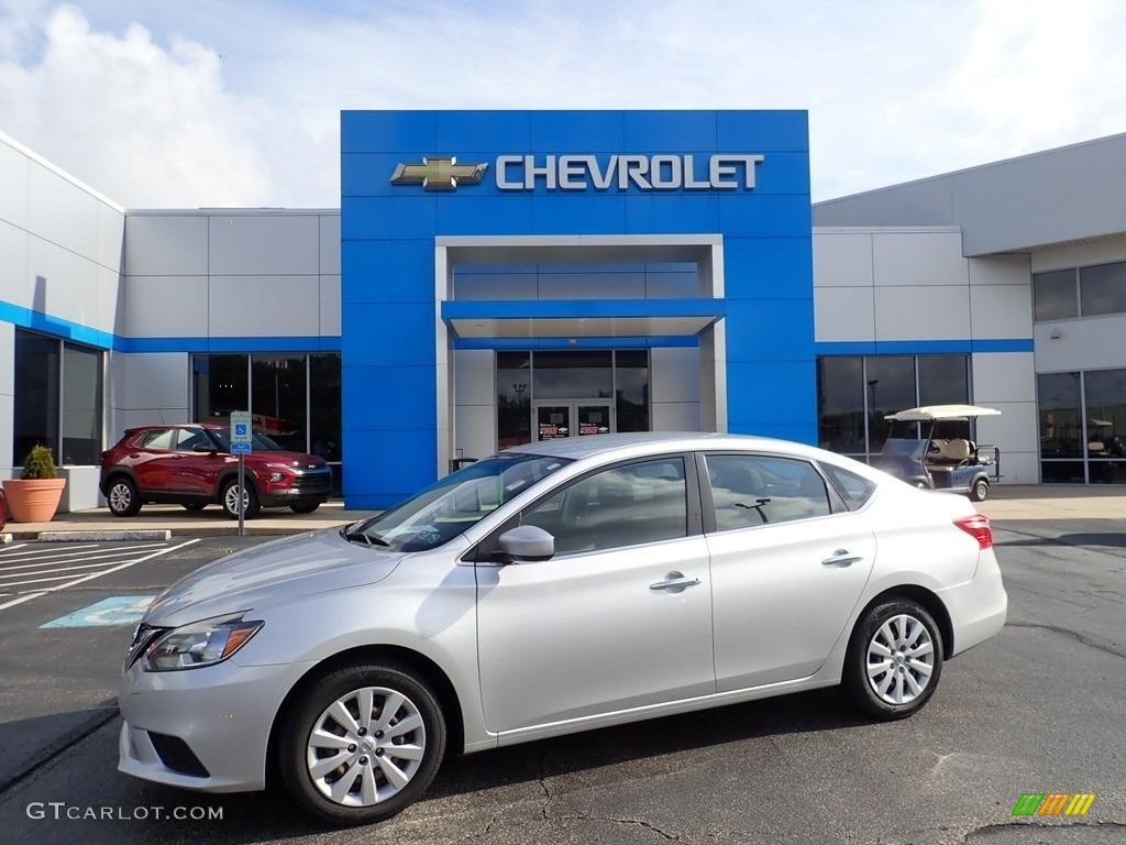2016 Sentra S - Brilliant Silver / Charcoal photo #1