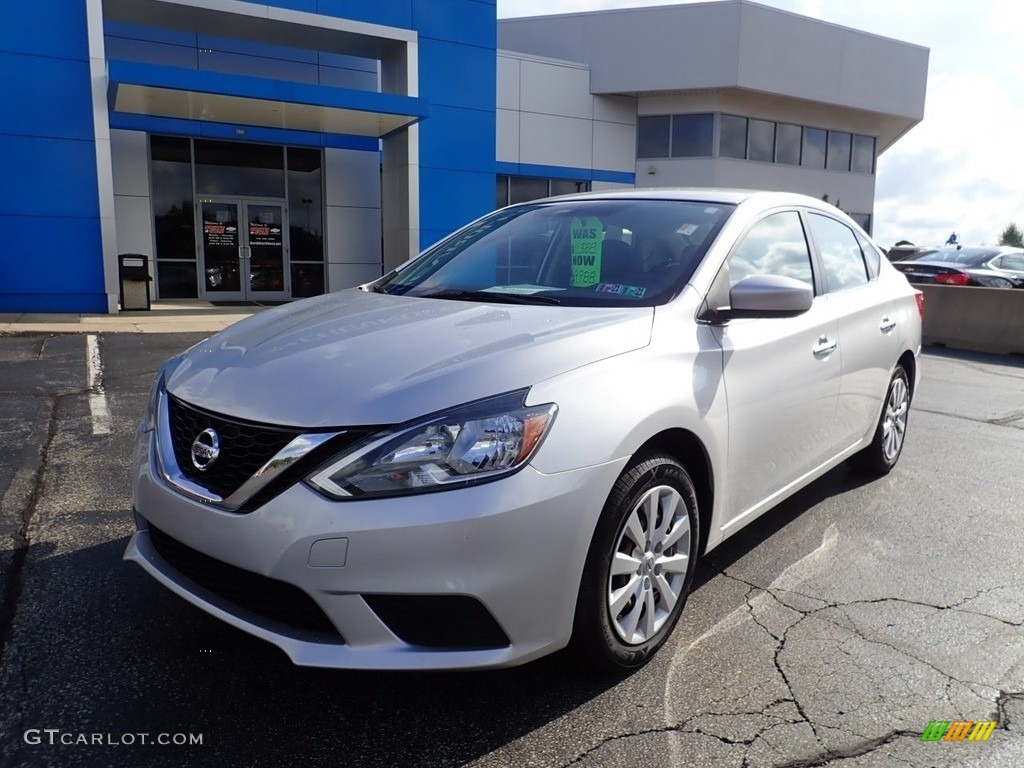 2016 Sentra S - Brilliant Silver / Charcoal photo #2
