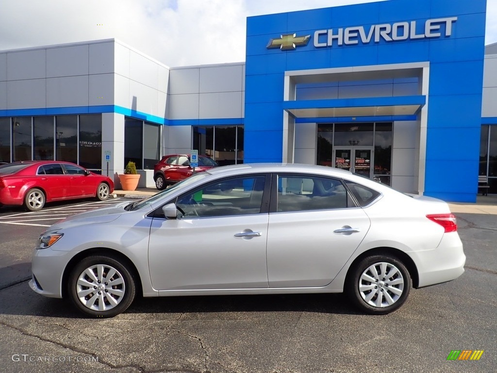 2016 Sentra S - Brilliant Silver / Charcoal photo #3