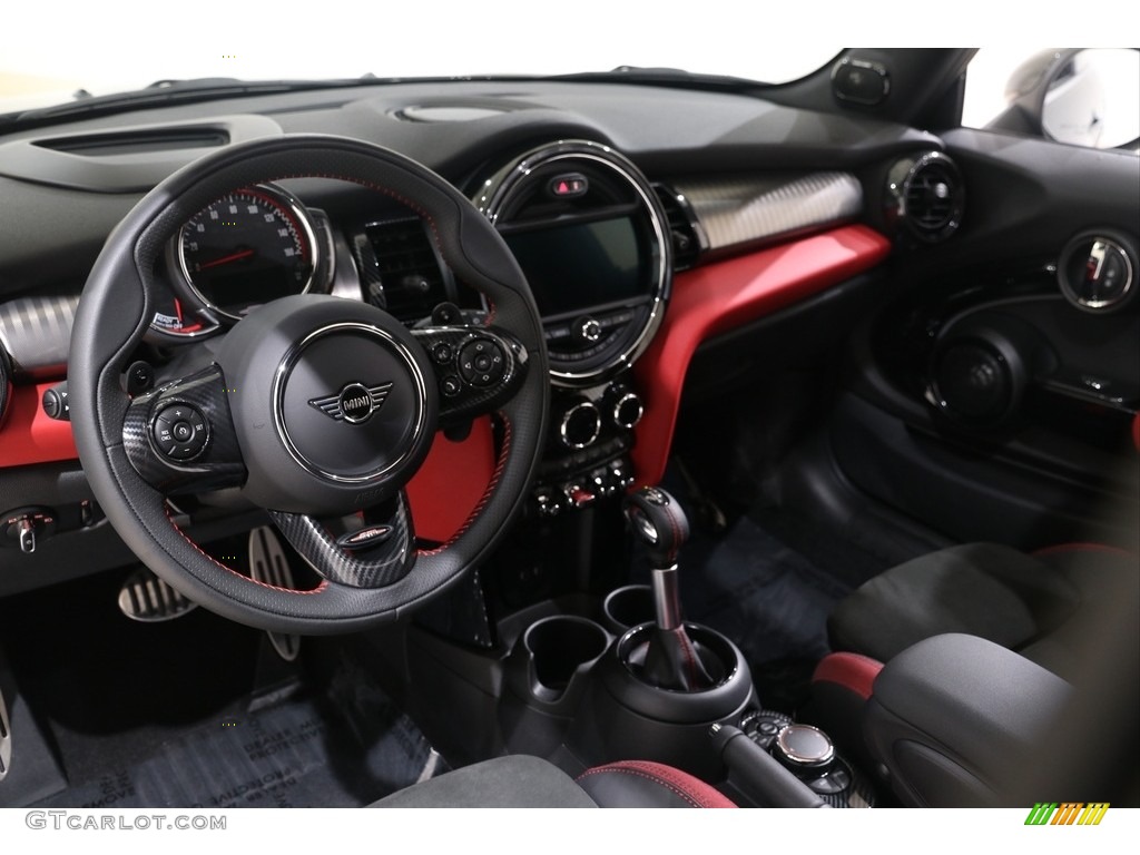 2019 Mini Hardtop John Cooper Works 2 Door Carbon Black Dinamica/Leather Dashboard Photo #138848489