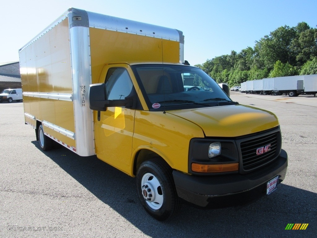 2016 Savana Cutaway 3500 Commercial Moving Truck - Yellow / Pewter photo #1