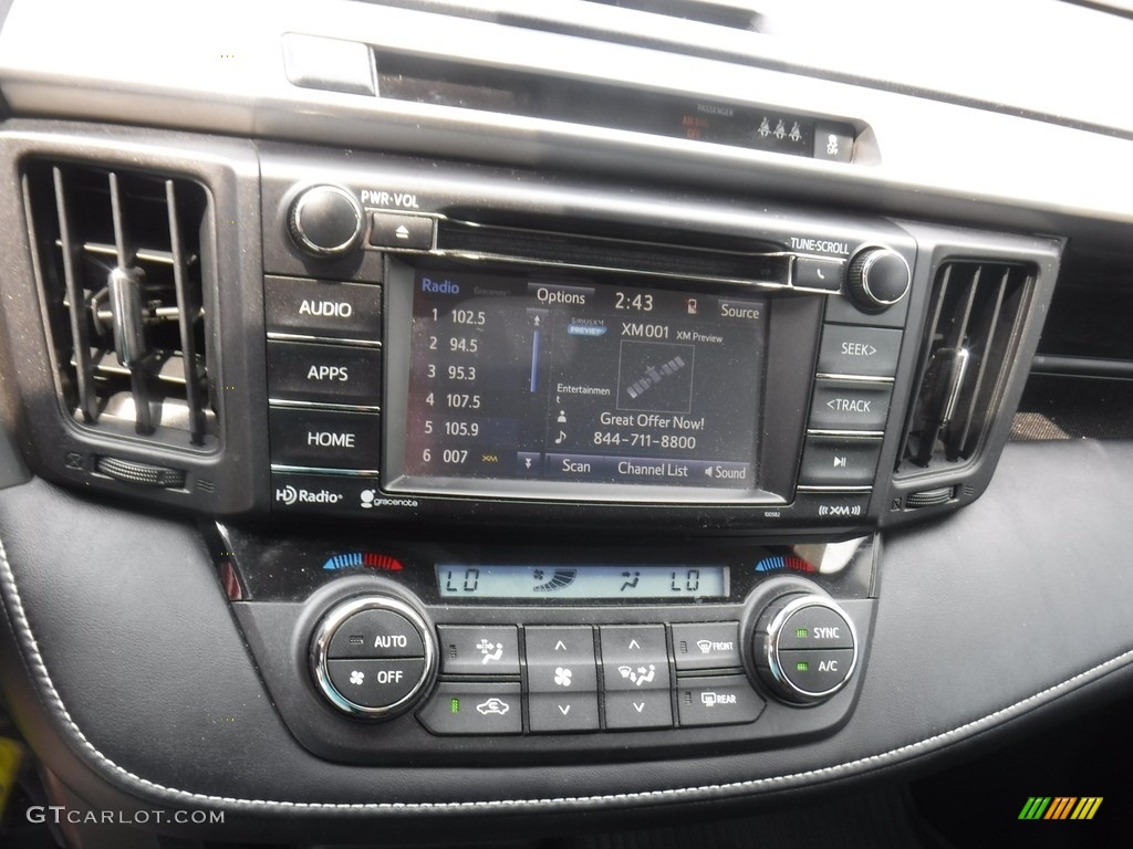 2017 RAV4 XLE AWD - Black Current Metallic / Black photo #3
