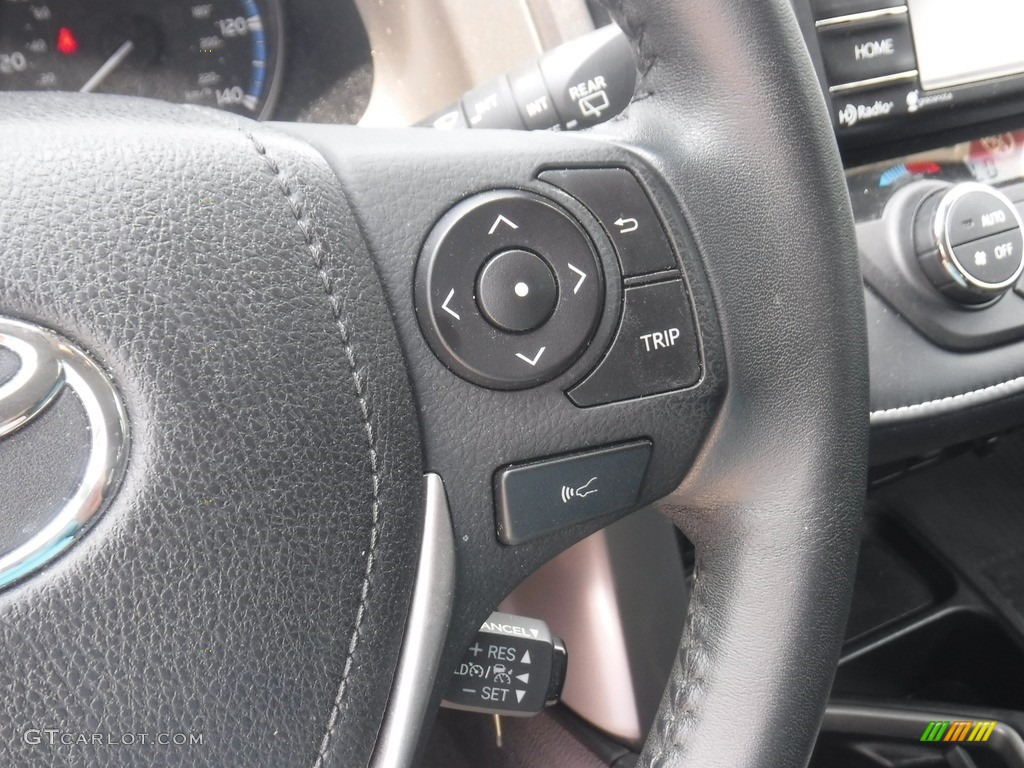 2017 RAV4 XLE AWD - Black Current Metallic / Black photo #6