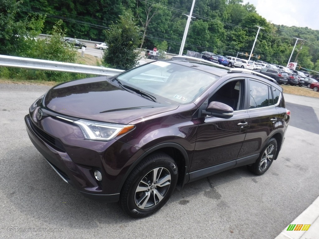 2017 RAV4 XLE AWD - Black Current Metallic / Black photo #10