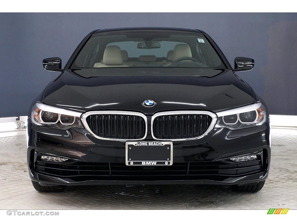 2017 5 Series 530i Sedan - Jet Black / Canberra Beige photo #2