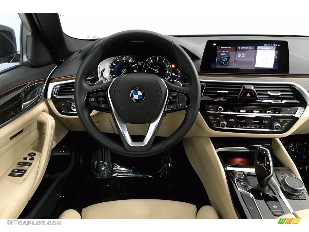 2017 5 Series 530i Sedan - Jet Black / Canberra Beige photo #4