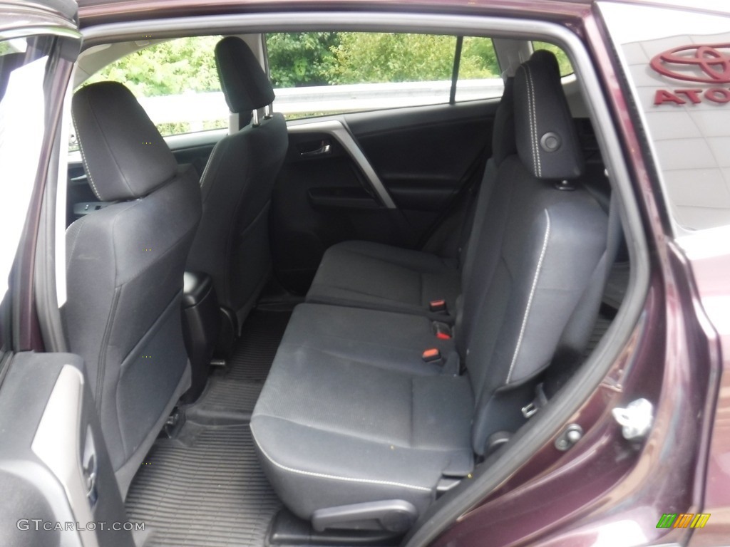 2017 RAV4 XLE AWD - Black Current Metallic / Black photo #25