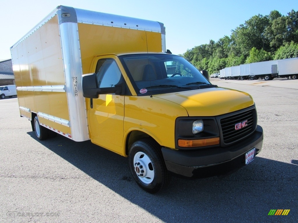 2016 Savana Cutaway 3500 Commercial Moving Truck - Yellow / Pewter photo #46
