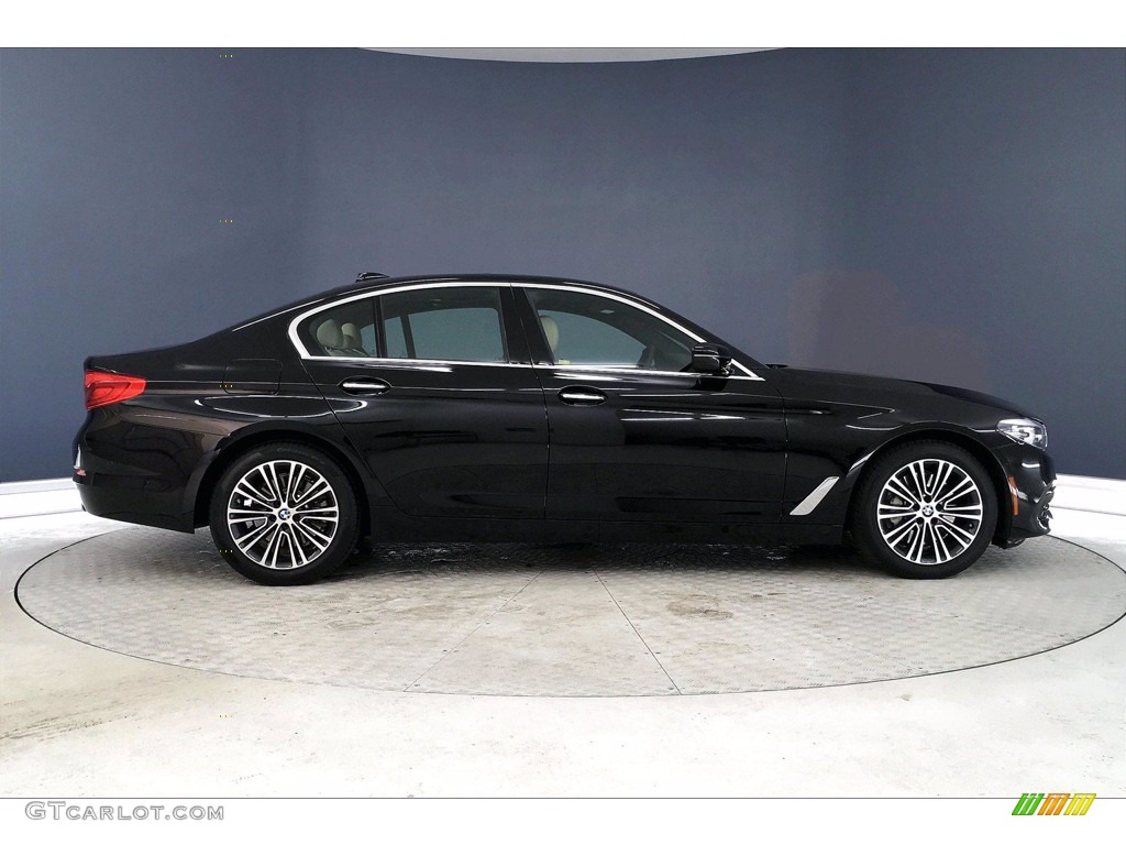 2017 5 Series 530i Sedan - Jet Black / Canberra Beige photo #14