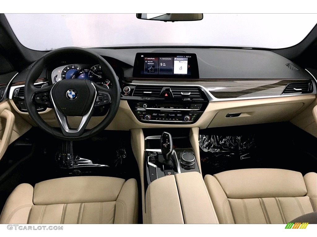 2017 5 Series 530i Sedan - Jet Black / Canberra Beige photo #15