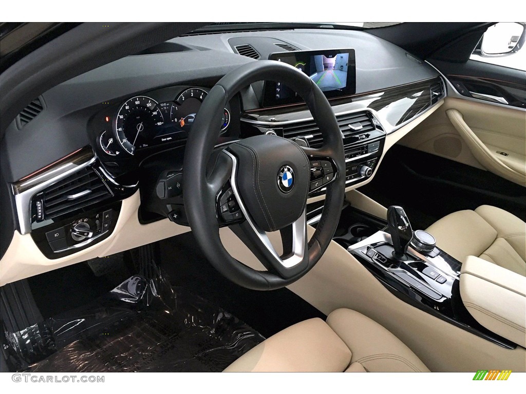 2017 5 Series 530i Sedan - Jet Black / Canberra Beige photo #21