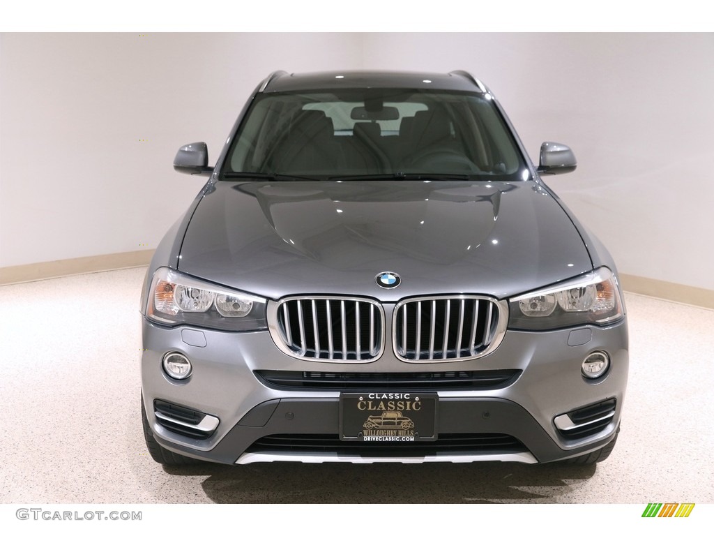 2016 X3 xDrive28i - Space Grey Metallic / Black photo #2