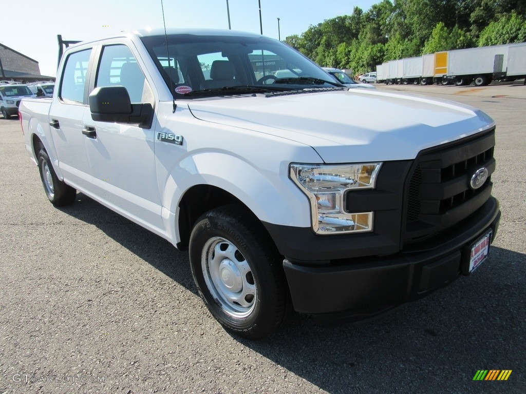 2016 F150 XL SuperCrew - Oxford White / Medium Earth Gray photo #7