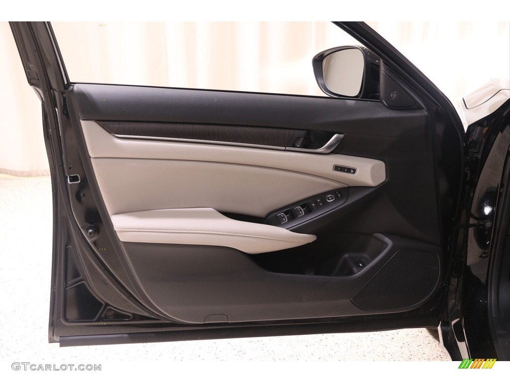 2018 Accord EX-L Sedan - Crystal Black Pearl / Gray photo #4