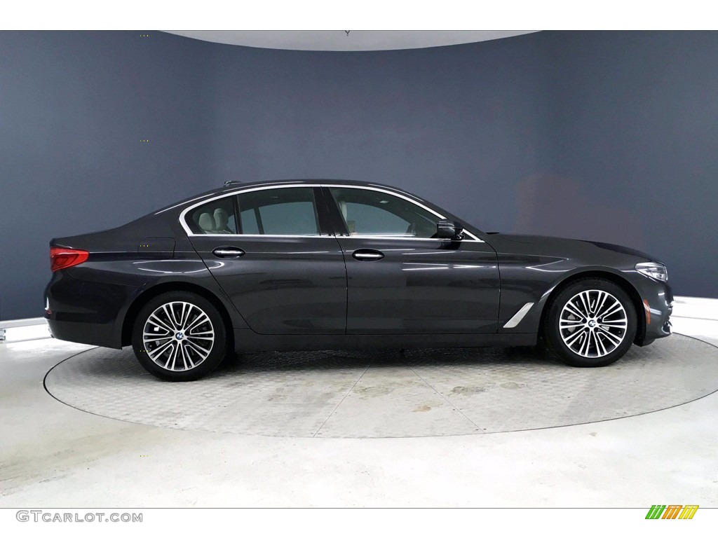 2017 5 Series 540i Sedan - Dark Graphite Metallic / Ivory White photo #14