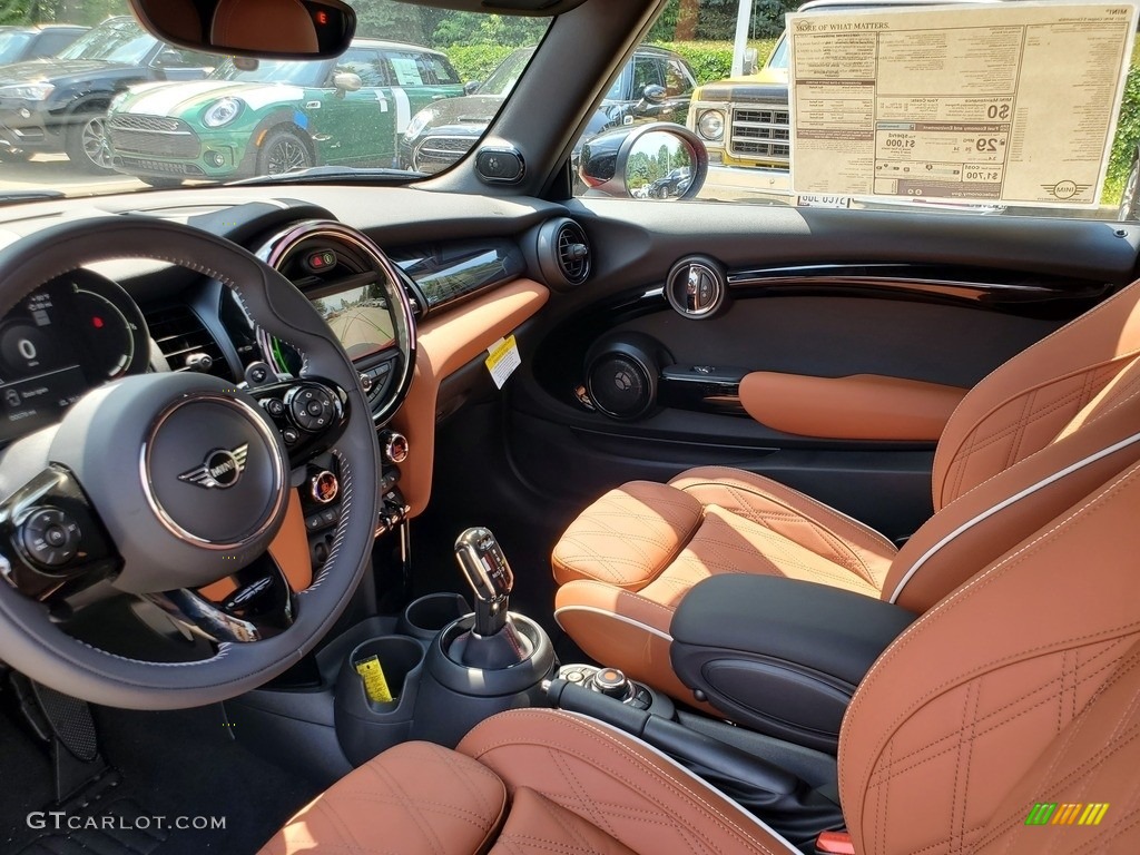 Chesterfield Malt Brown Interior 2021 Mini Convertible Cooper S Photo #138858875