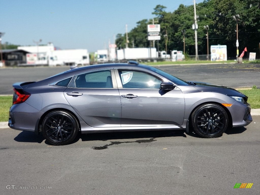 Modern Steel Metallic 2020 Honda Civic Si Sedan Exterior Photo #138859028