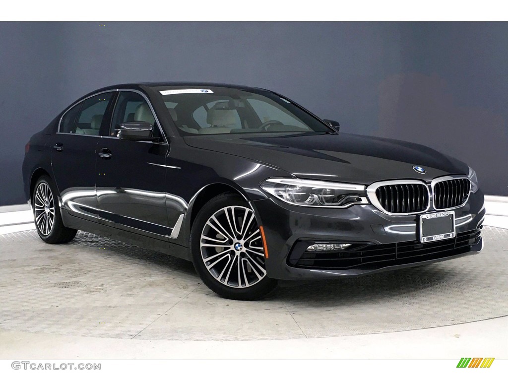 2017 5 Series 540i Sedan - Dark Graphite Metallic / Ivory White photo #37