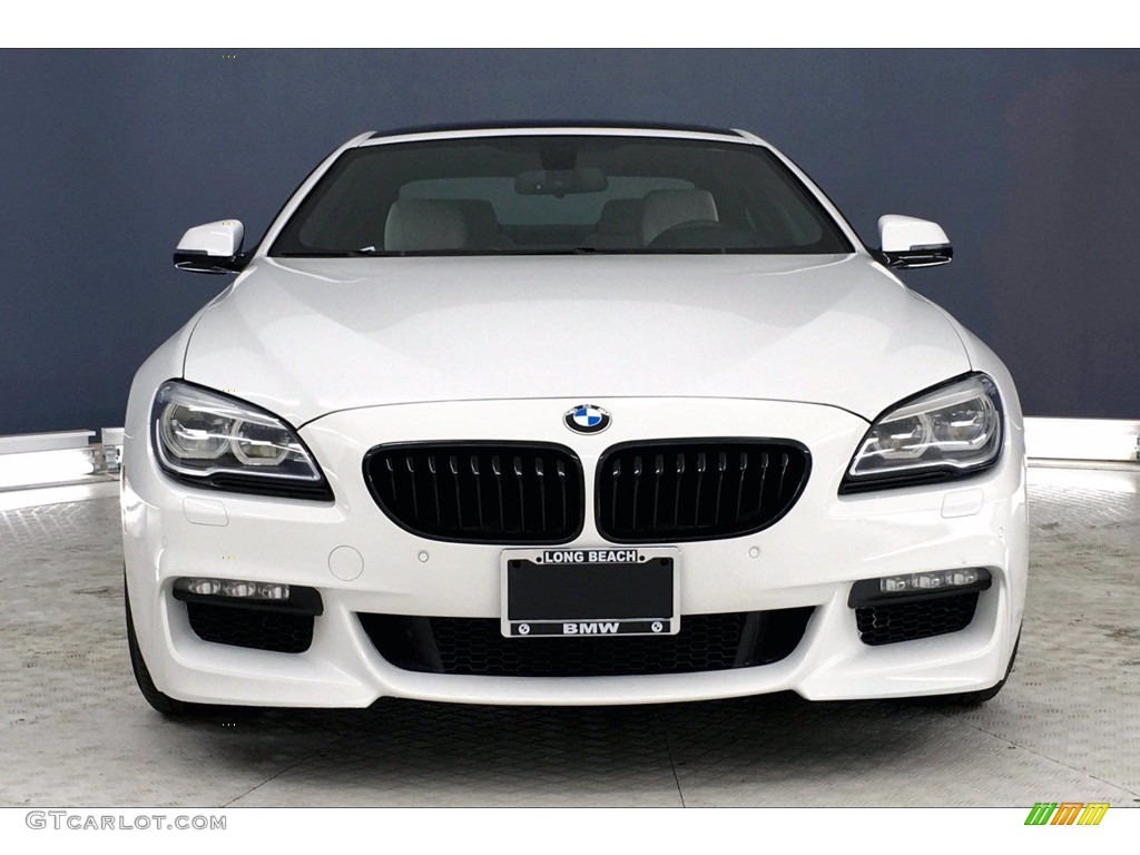 2017 6 Series 640i Coupe - Alpine White / Ivory White photo #2