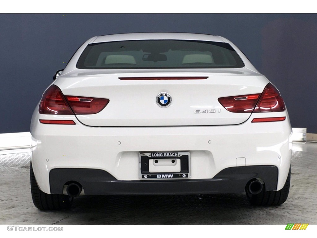 2017 6 Series 640i Coupe - Alpine White / Ivory White photo #3