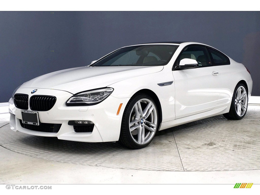 2017 6 Series 640i Coupe - Alpine White / Ivory White photo #12