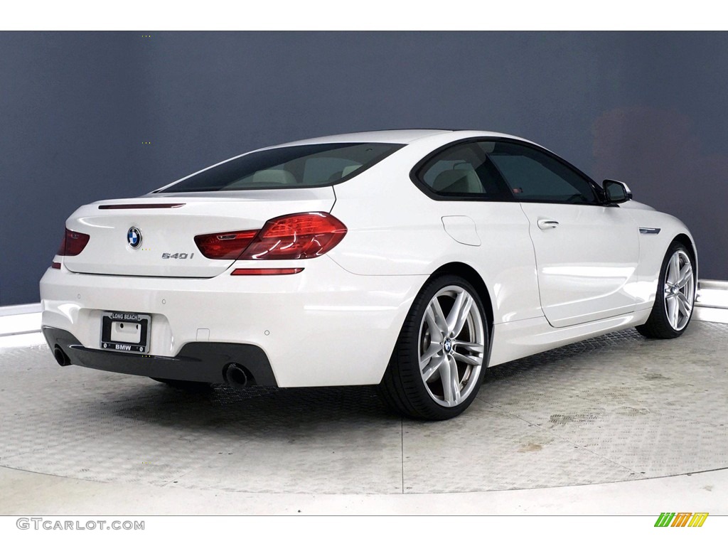 2017 6 Series 640i Coupe - Alpine White / Ivory White photo #13