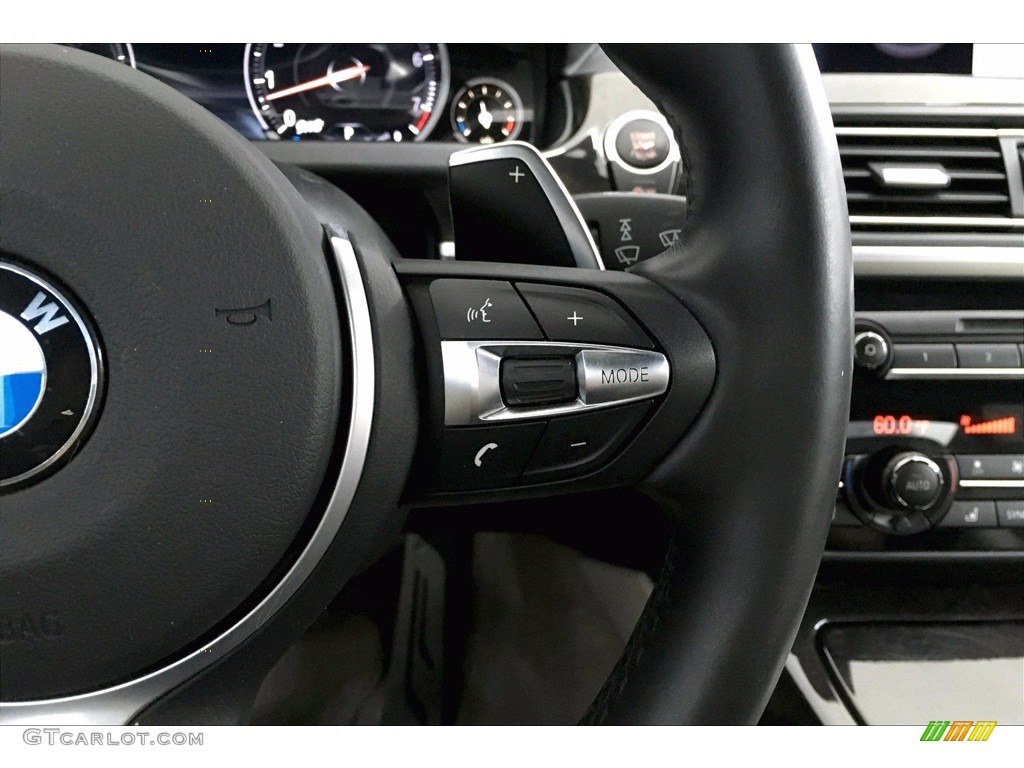2017 BMW 6 Series 640i Coupe Ivory White Steering Wheel Photo #138859508
