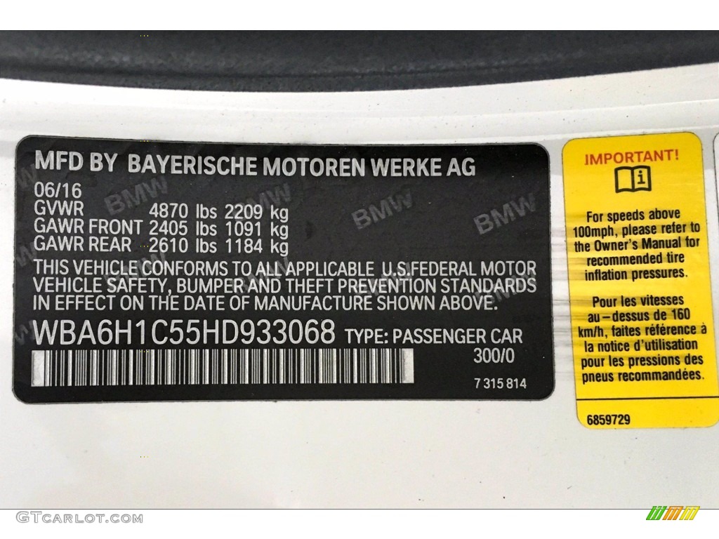 2017 6 Series 640i Coupe - Alpine White / Ivory White photo #35