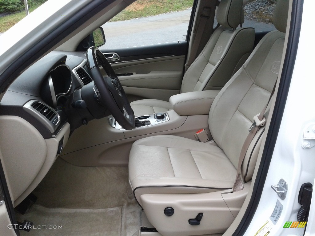 2017 Grand Cherokee Overland 4x4 - Bright White / Brown/Light Frost Beige photo #10