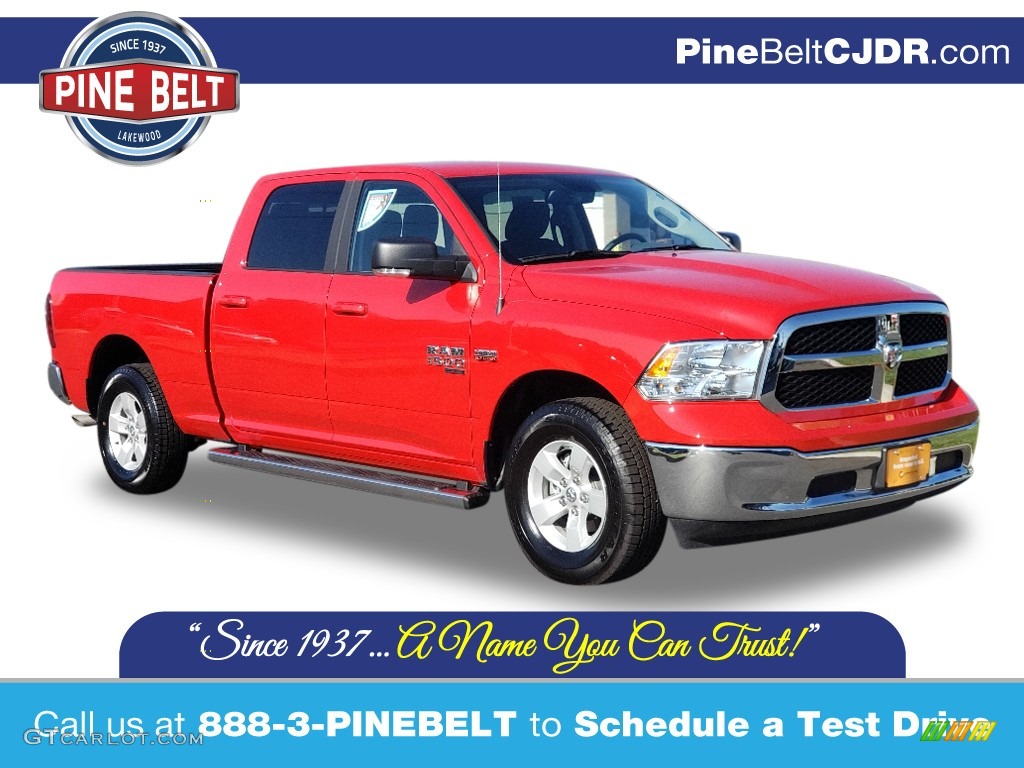 2020 1500 Classic SLT Crew Cab - Flame Red / Black/Diesel Gray photo #1