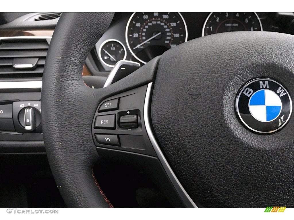 2017 BMW 3 Series 330i xDrive Sports Wagon Black Steering Wheel Photo #138861323