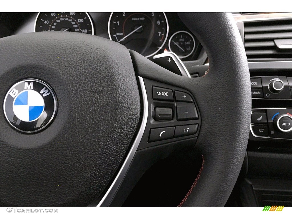 2017 BMW 3 Series 330i xDrive Sports Wagon Black Steering Wheel Photo #138861350