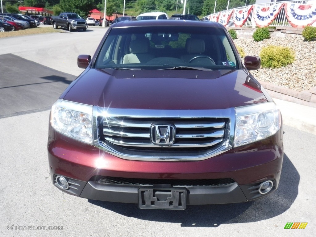 2012 Pilot Touring 4WD - Dark Cherry Pearl II / Black photo #12