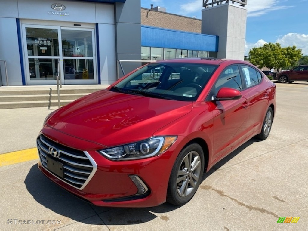 2017 Elantra Value Edition - Red / Black photo #1