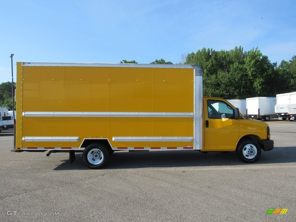 2015 Savana Cutaway 3500 Commercial Moving Truck - Yellow / Pewter photo #5