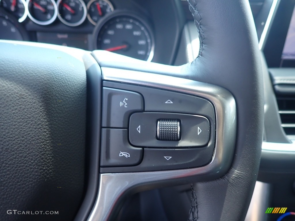 2021 Chevrolet Tahoe Z71 4WD Jet Black Steering Wheel Photo #138862553