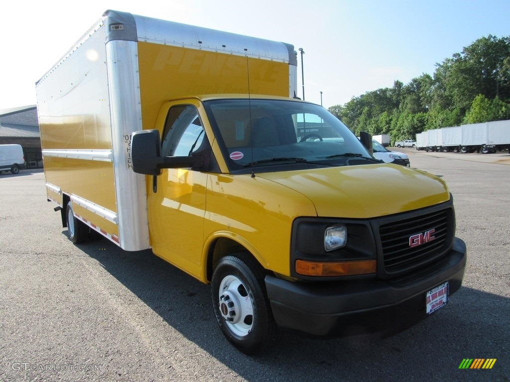 2015 Savana Cutaway 3500 Commercial Moving Truck - Yellow / Pewter photo #44