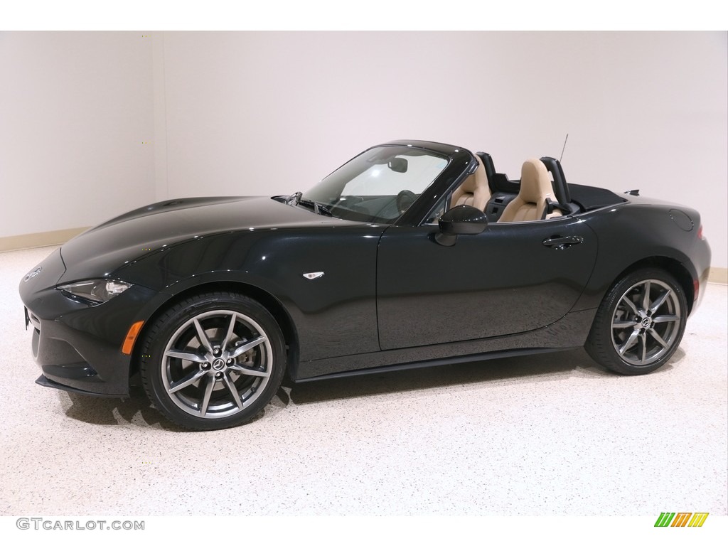 2017 MX-5 Miata Grand Touring - Jet Black Mica / Tan photo #4