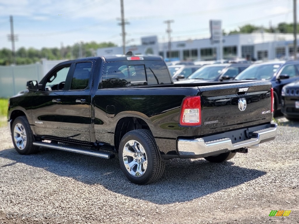 2020 1500 Big Horn Quad Cab 4x4 - Diamond Black Crystal Pearl / Black photo #4