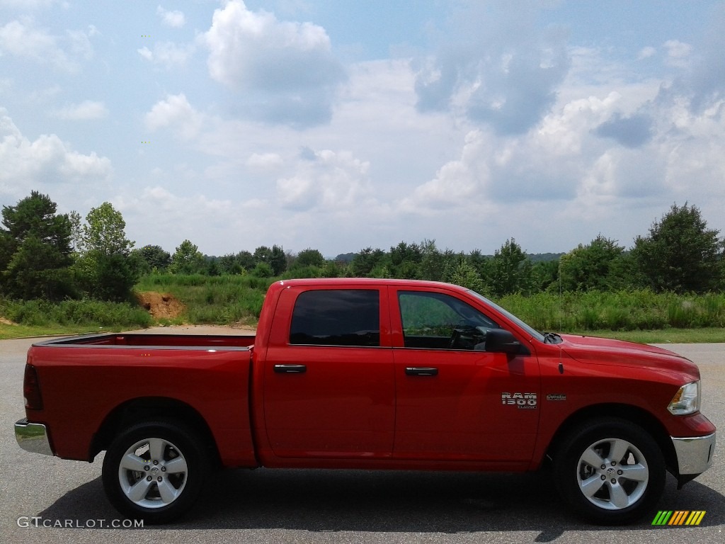 2020 1500 Classic Tradesman Crew Cab 4x4 - Flame Red / Black/Diesel Gray photo #5