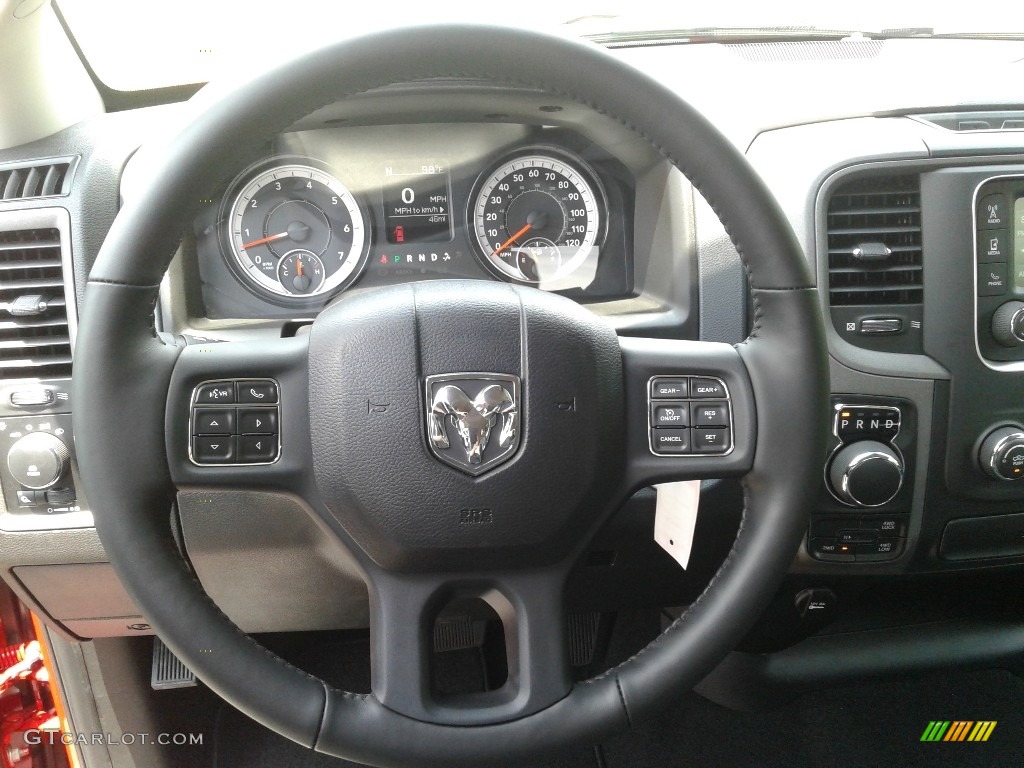 2020 Ram 1500 Classic Tradesman Crew Cab 4x4 Black/Diesel Gray Steering Wheel Photo #138869509