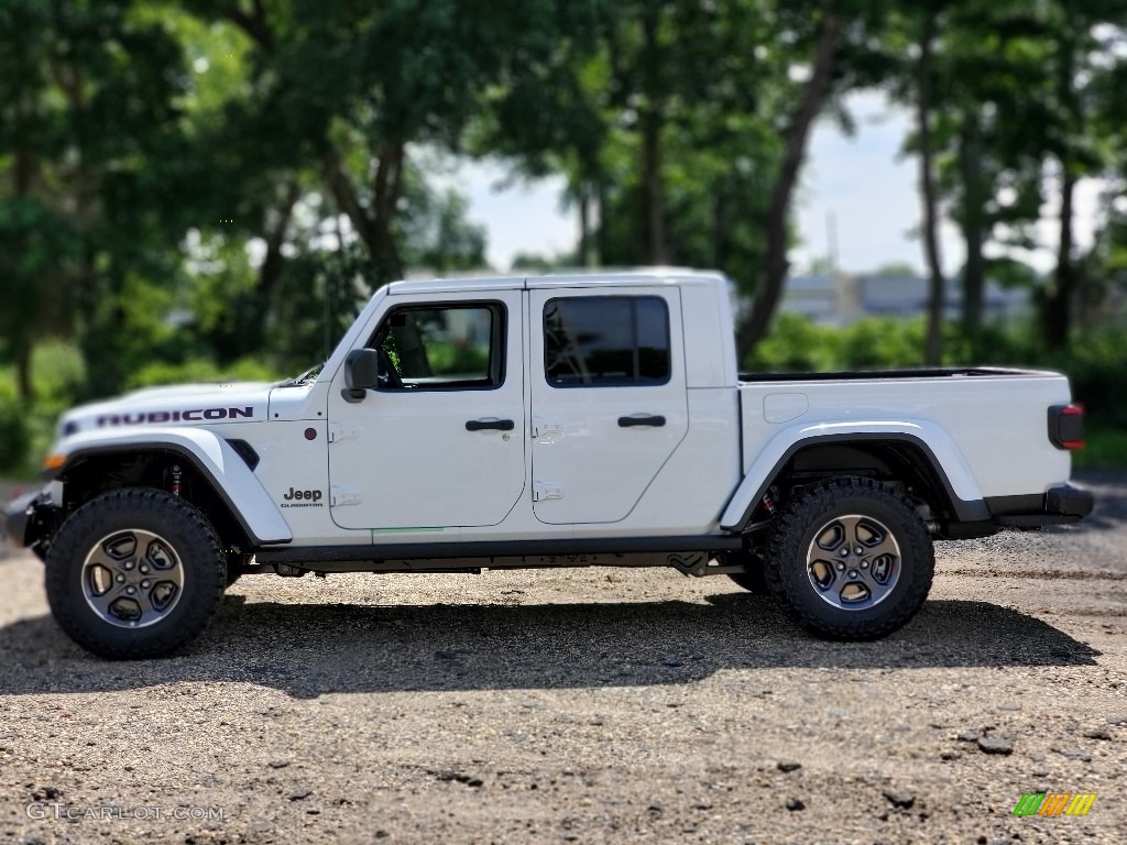 Bright White 2020 Jeep Gladiator Rubicon 4x4 Exterior Photo #138870134