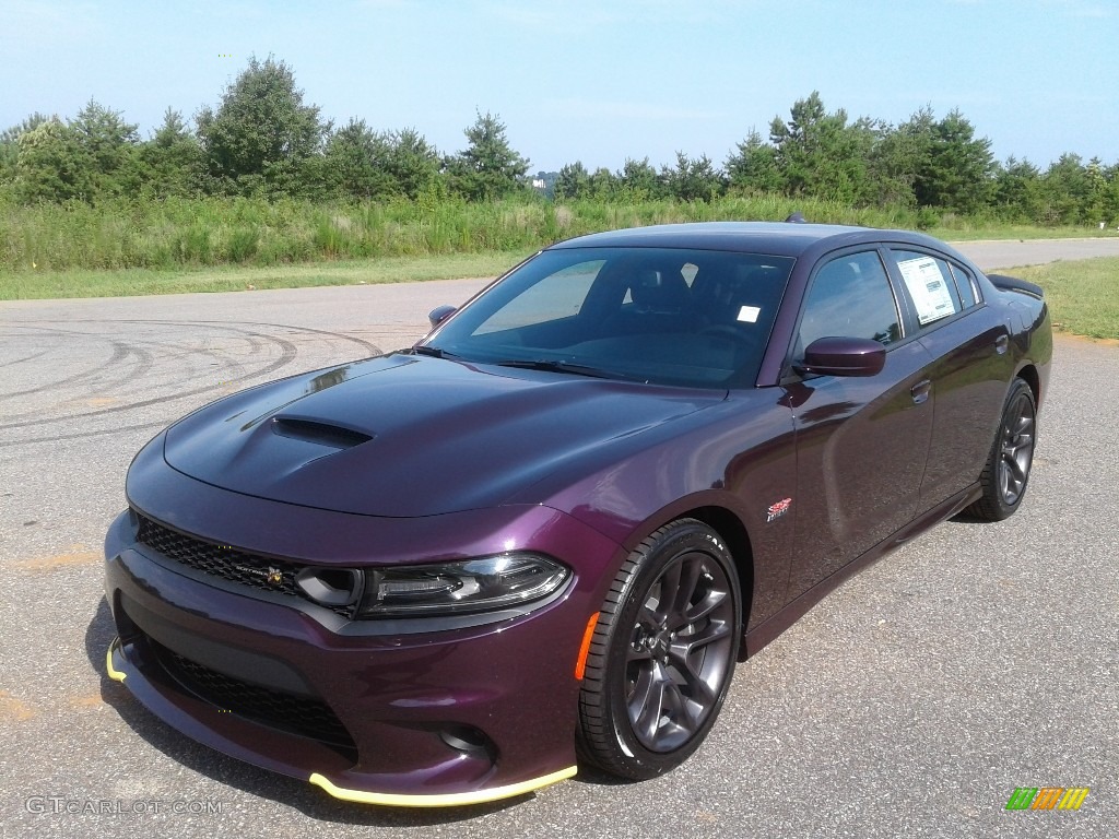 2020 Charger Scat Pack - Hellraisin / Black photo #2