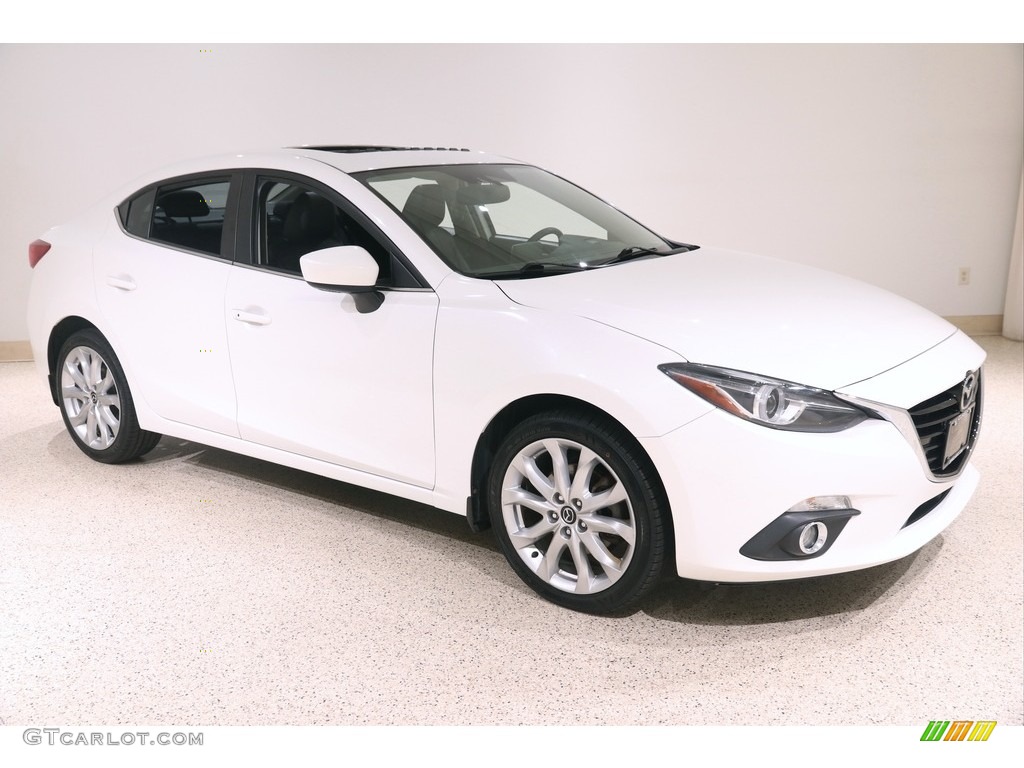 Snowflake White Pearl Mica 2015 Mazda MAZDA3 s Grand Touring 4 Door Exterior Photo #138871535