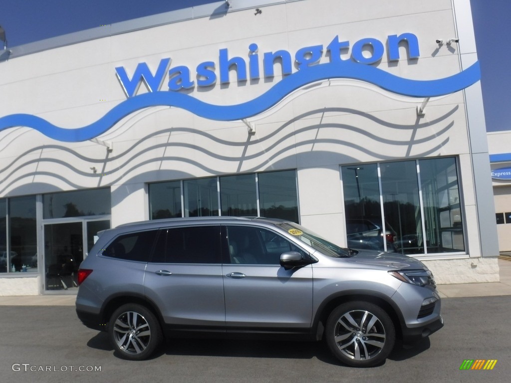 2016 Pilot Touring AWD - Lunar Silver Metallic / Gray photo #2