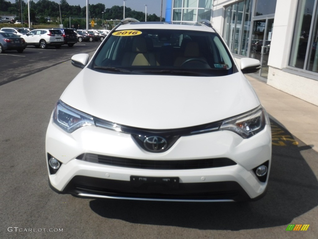 2016 RAV4 Limited - Blizzard Pearl / Nutmeg photo #4
