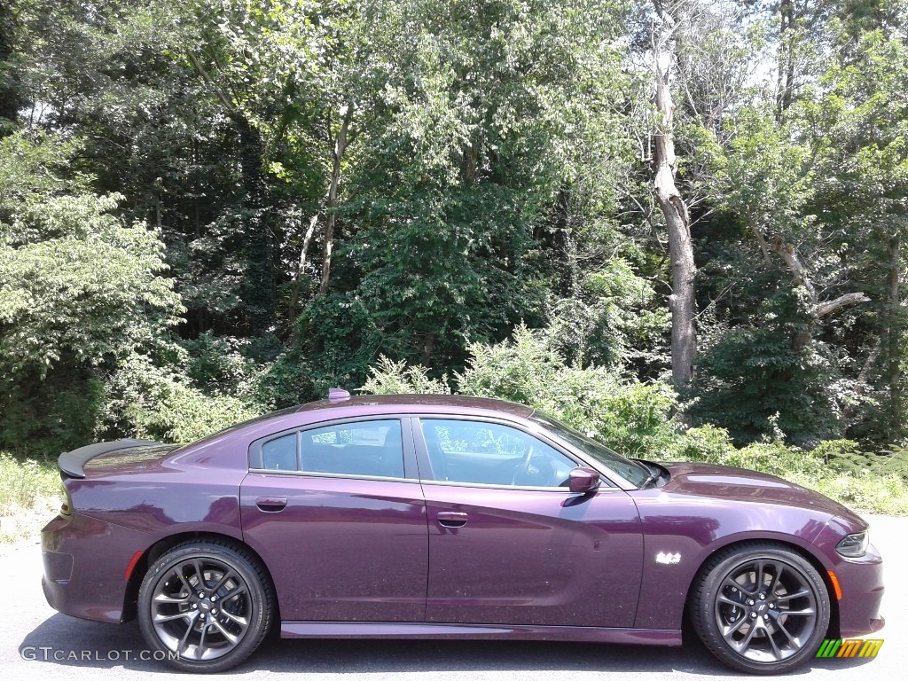 2020 Charger Scat Pack - Hellraisin / Black photo #5