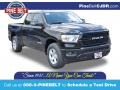 2020 Diamond Black Crystal Pearl Ram 1500 Big Horn Quad Cab 4x4  photo #1